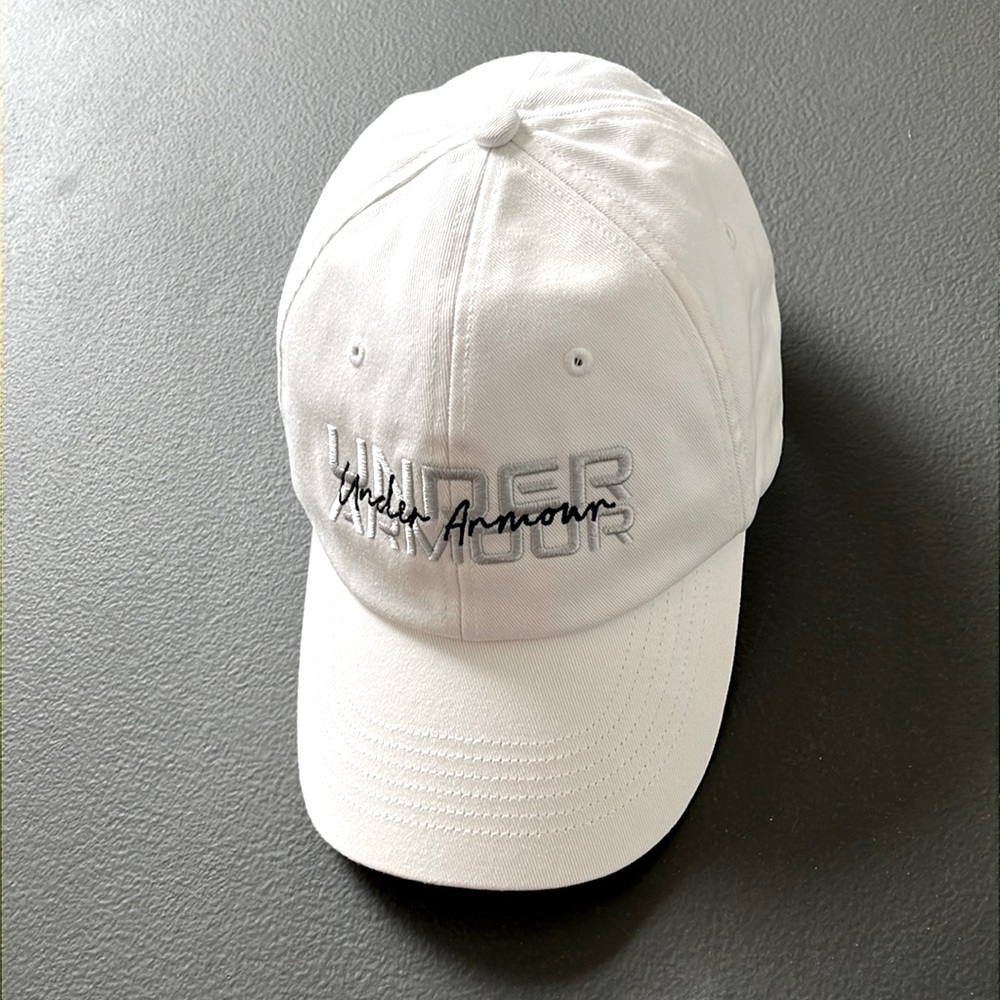 Under Armour UA Women’s Free Fit Hat White Cotton Adjustable